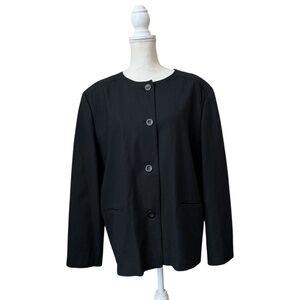 Pendleton 100% Virgin Wool Black Jacket 4 Button